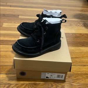 UGG Black Lace-Up Boots